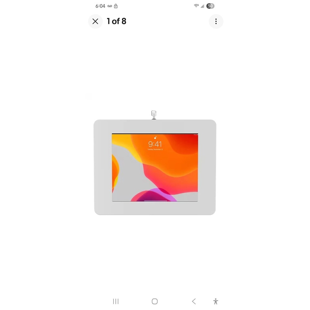 Anti-Theft iPad Locking Wall Mount - Digital Premium White CTA  Security Safety